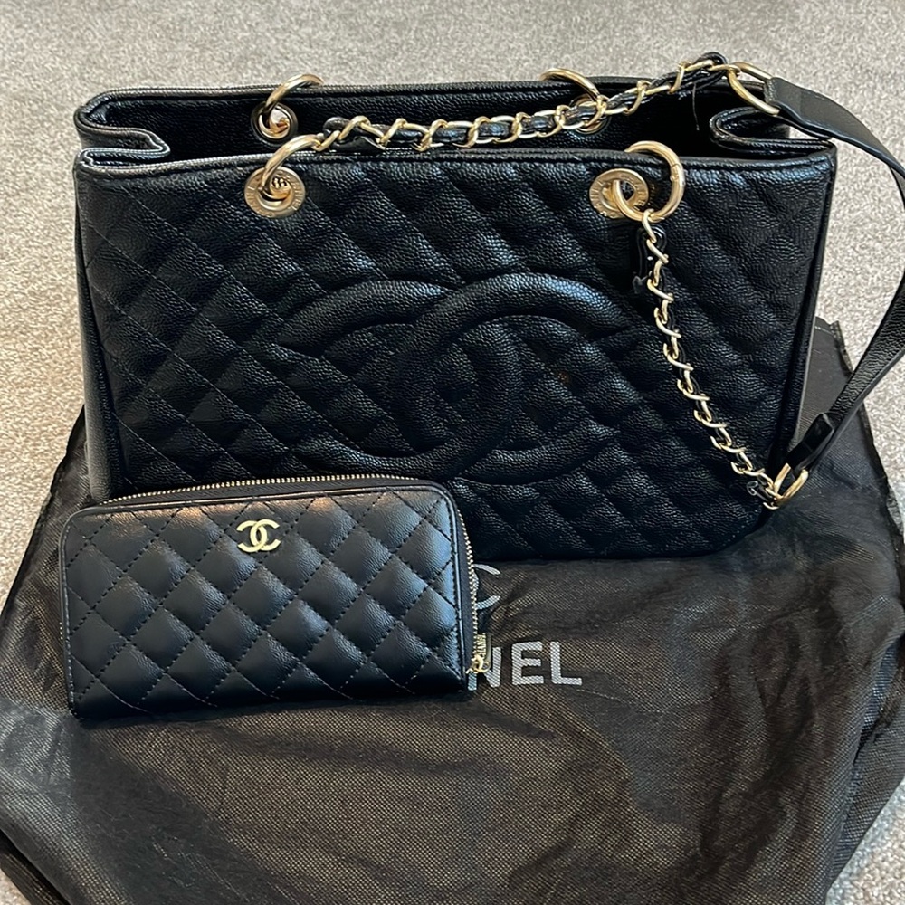 Black Handbag and Wallet